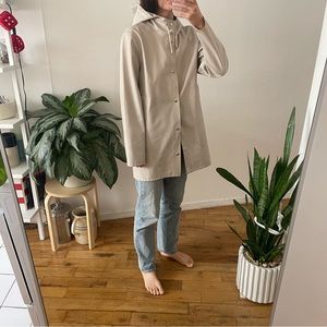 Stutterheim Rain Coat Light cream/pink